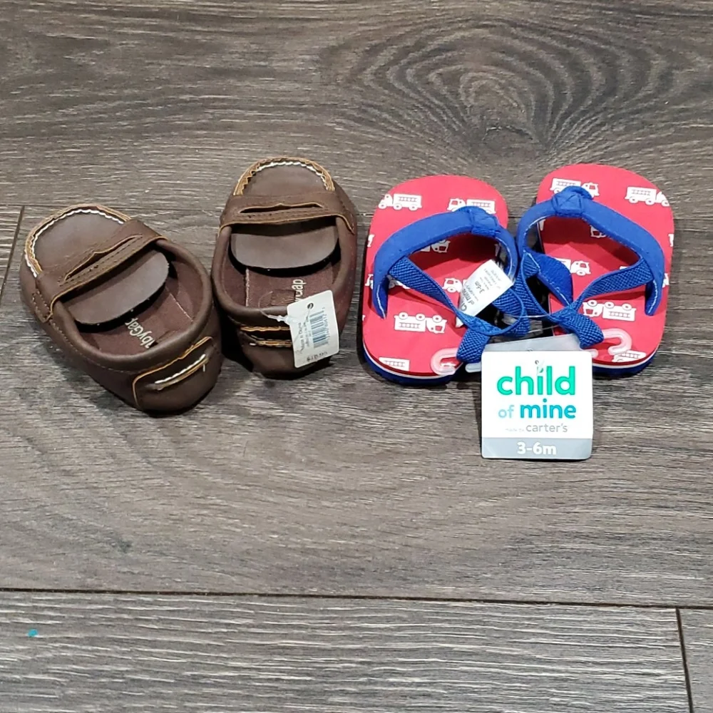 ❤NWT! BABY BOYS SIZE 3-6 MONTHS SHOE BUNDLE